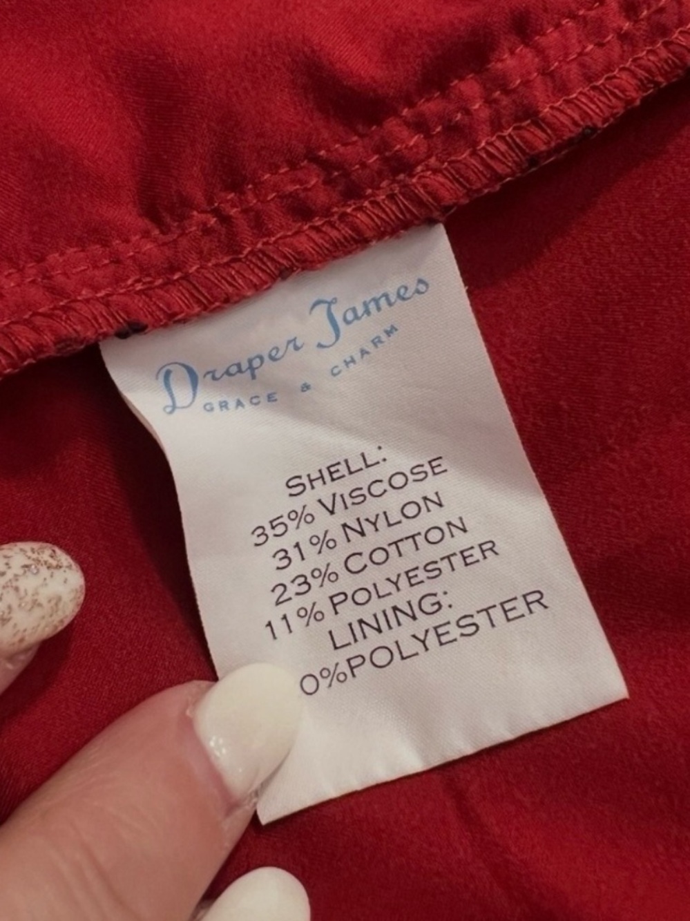 Draper James Regal Red Lace Sheath Dress Size 8 Reese Witherspoon Cocktail - Picture 11 of 12